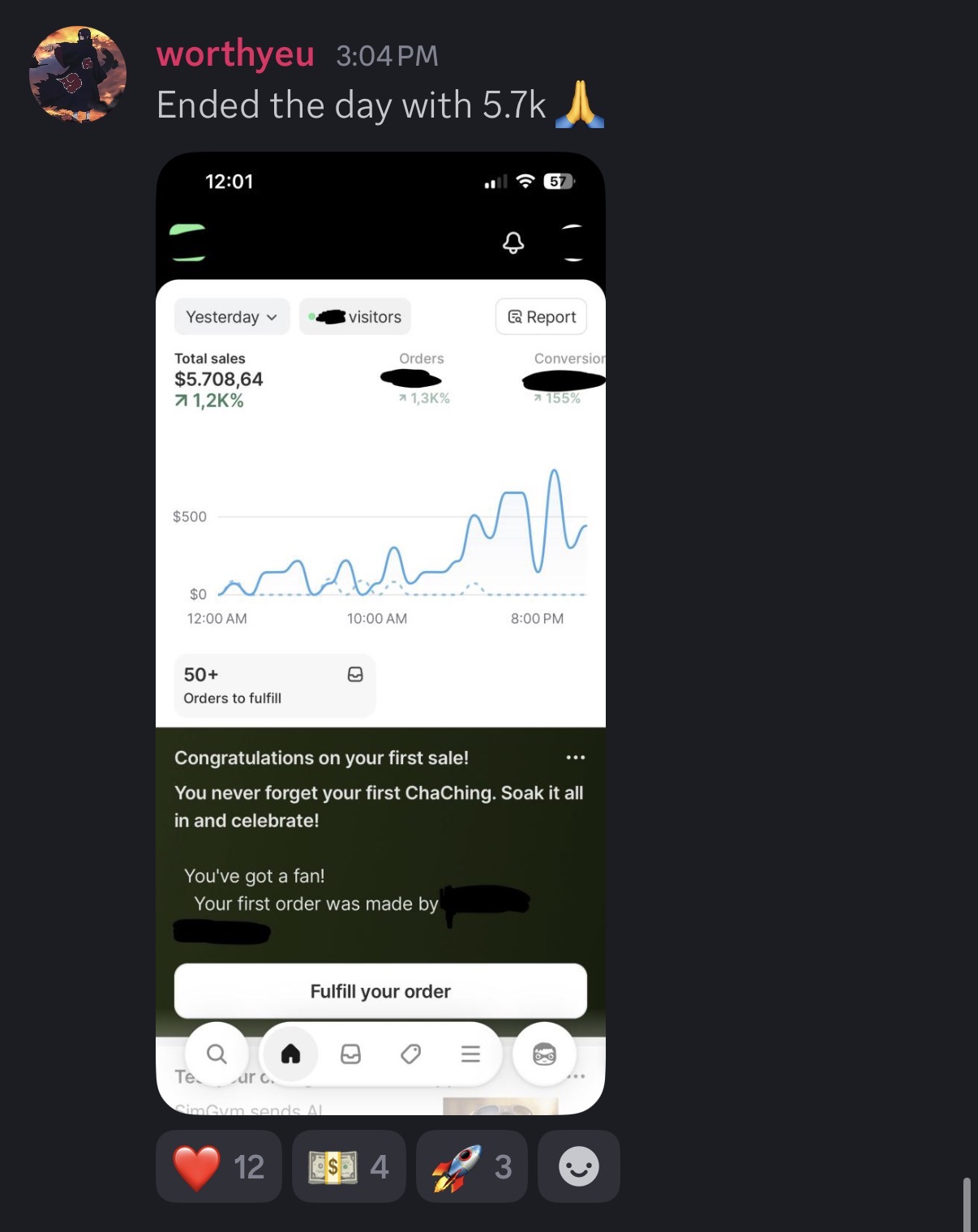 WorthyEU 5.7k day student win screenshot